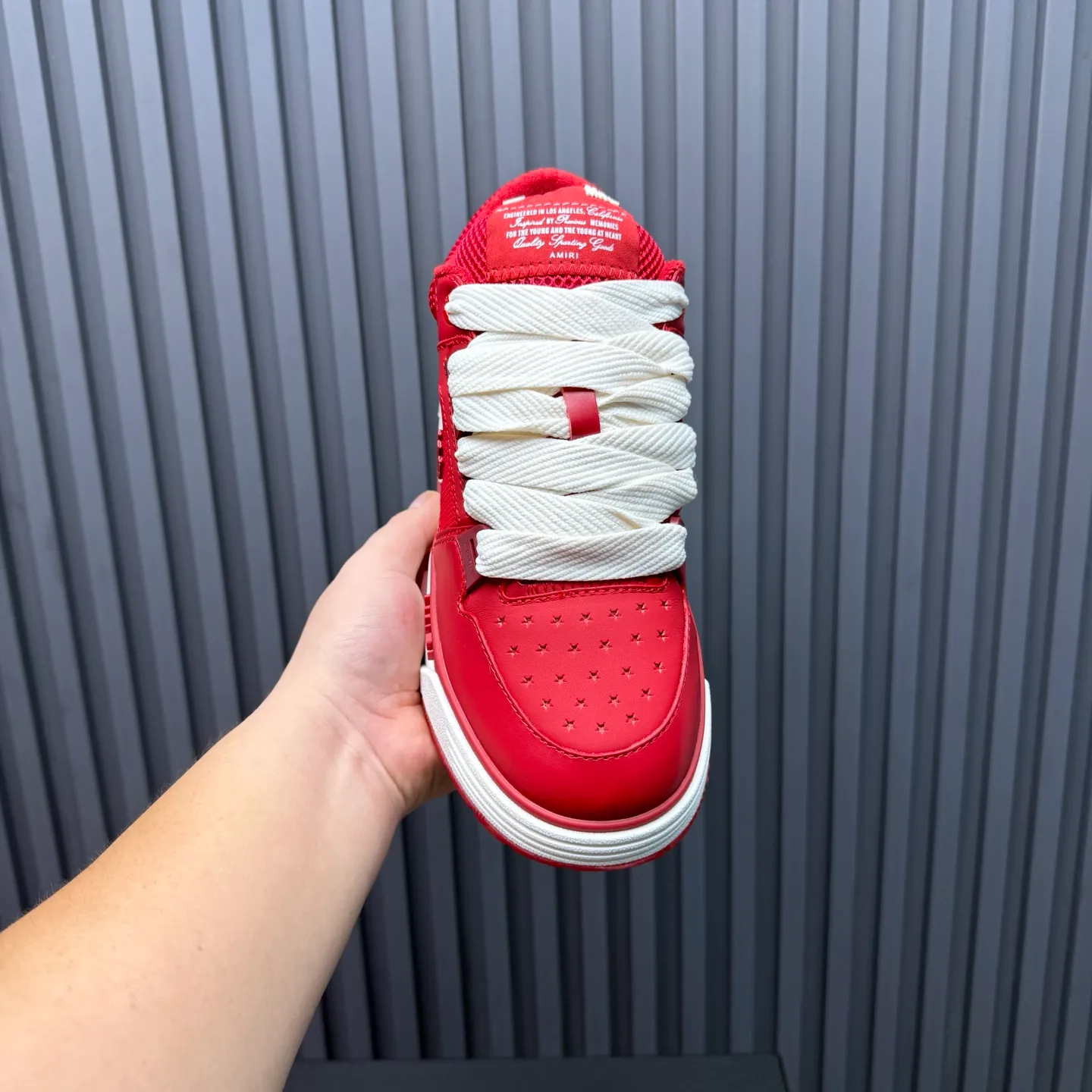 Men's shoes 💰660💰 AMIRI AMIRI trendy brand hot sale 🔥 Available all year round, couples 💑 Official website synchronization Imported fabrics 1⃣️ vs 1⃣️ replica, original factory special original sole, 35-45 (45. non-refundable)